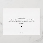 季節の歓びを祝う 編集可能なカラー写真 箔シーズンカード (裏面)