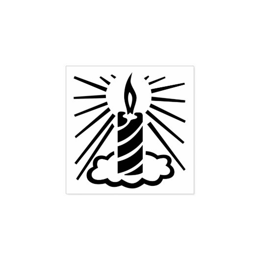 季節の燃えるキャンドルライトデコーラバースタンプ ラバースタンプ (インプリント)