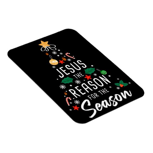 季節の理由イエス – クリスマス信仰 マグネット (右側)