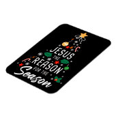 季節の理由イエス – クリスマス信仰 マグネット (左側)