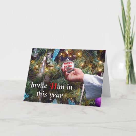 季節の理由、イエス・キリストのクリスマスカード シーズンカード (正面)