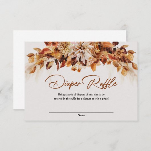 季節の秋の花　銅さびたおむつ　抽選 エンクロージャーカード (正面/裏面)