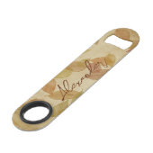 季節の秋リーフのパターン スピード栓抜き (正面アングル)