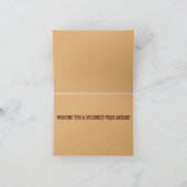 季節の秋秋の誕生日カード葉 サンキューカード (内部)