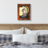 季節の秋/ハロウィーンウィッチキャンバスウォールアート キャンバスプリント (インサイチュ (寝室))