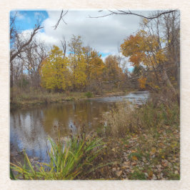 季節の移り変わり ガラスコースター