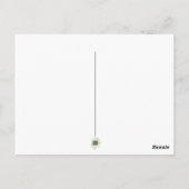 季節の素朴なオート葉クロング ポストカード (裏面)