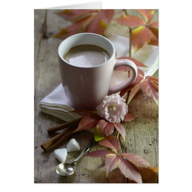 季節の素朴なオート葉ココアとの静物生活 (正面)