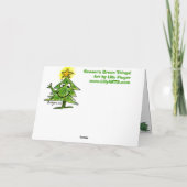 季節の緑の事の休日カード シーズンカード (裏面)