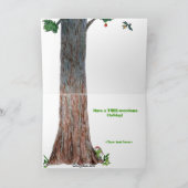 季節の緑の事の休日カード シーズンカード (内部)