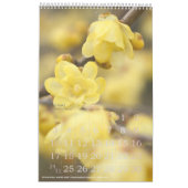 季節の花々のカレンダー カレンダー (1月 2027)