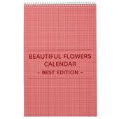 季節の花々のカレンダー カレンダー (カバー)