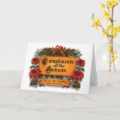 季節の賛辞 カード (黄色い花)