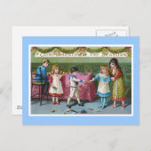 「季節の賛辞」ヴィンテージ ポストカード (正面/裏面)