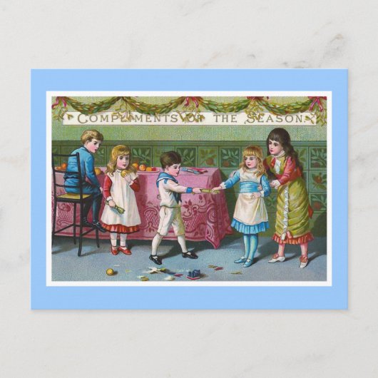 「季節の賛辞」ヴィンテージ ポストカード (正面)