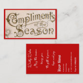 季節の賛辞 名刺 (正面/裏面)