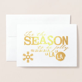 季節の贈り物 ホリデーカード 箔カード