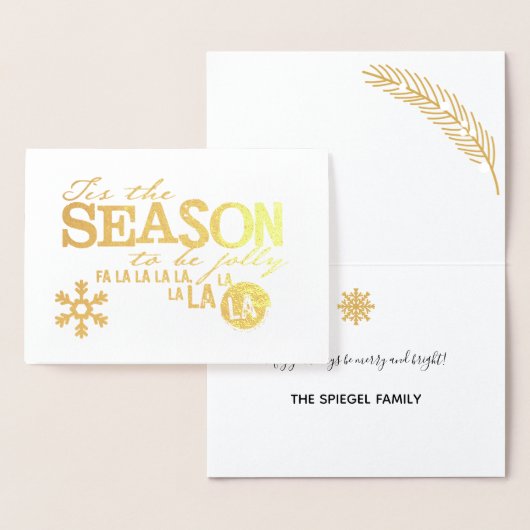 季節の贈り物 ホリデーカード 箔カード (ディスプレー)