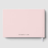 季節の贈り物 ポインセチア クリスマス ブライダル シャワー ゲストブック (裏面)