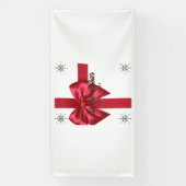 季節の赤 4x8 ビニール バナー 横断幕 (縦)