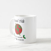 季節の軸傾きの理由 コーヒーマグカップ (正面左)