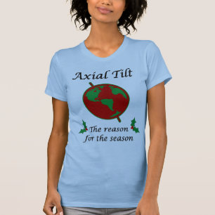 季節の軸傾きの理由 Tシャツ