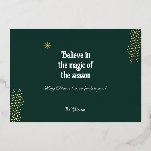 季節の魔法を信じて 箔シーズンカード (正面)