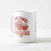 季節はクリスマスにコーヒーを飲むマグカップ コーヒーマグカップ (正面左)
