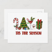 季節はクリスマス 楽しいクリスマス ポストカード (正面/裏面)