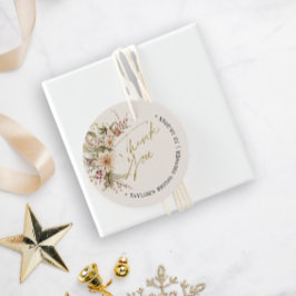 季節は冬　ウインター ブライダルシャワー フェイバータグ