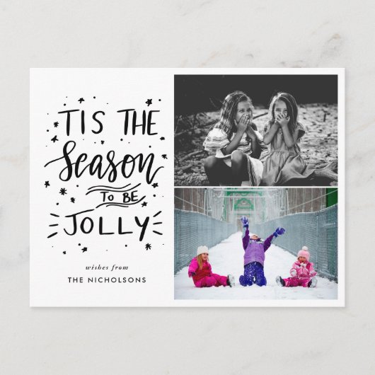 季節は歓喜に満ちて 手書きツーショット写真 ポストカード (正面)