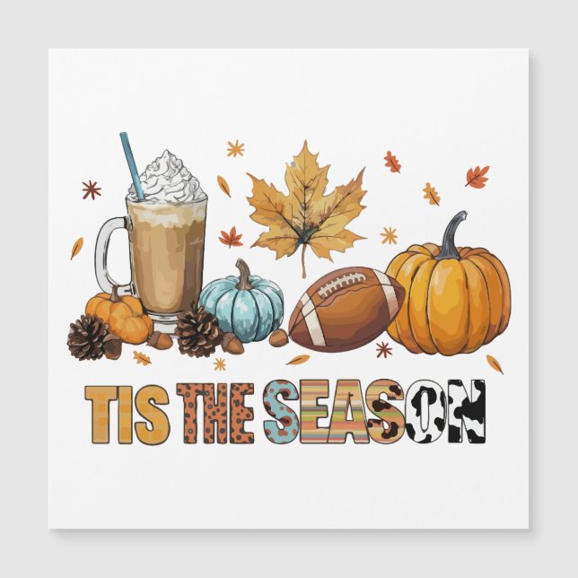 季節は秋、フットボールとコーヒーの季節 (正面)