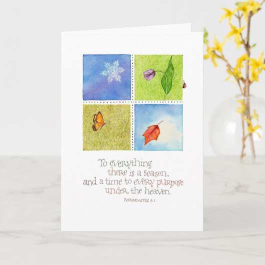 季節や誕生日 カード (黄色い花)