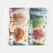 季節を問わず使える デジタル ウォーターカラー ブランケット (正面(横))