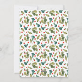 季節を迎える写真、緑、クッキー シーズンカード (裏面)