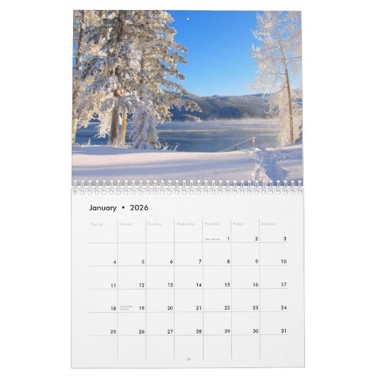 季節カレンダー2025 カレンダー (1月 2026)