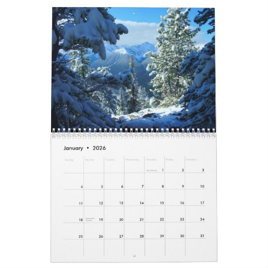 季節カレンダー2026 カレンダー (1月 2026)