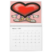 季節カレンダー カレンダー (2月 2027)