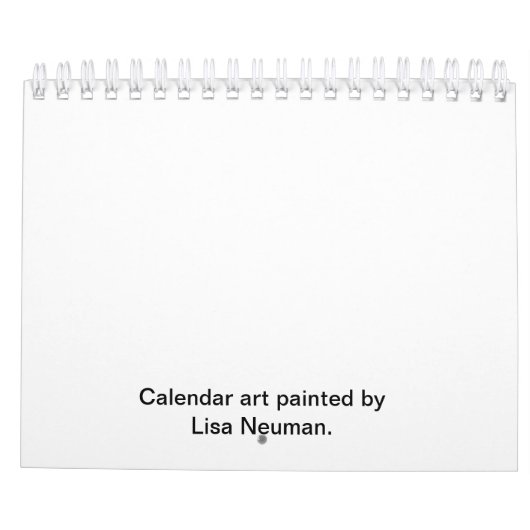 季節デザイン付き年カレンダー カレンダー (裏面)