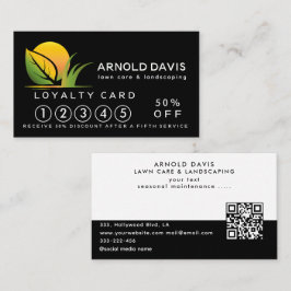 季節モダンの芝生気に及び造園ロイヤリティ 名刺