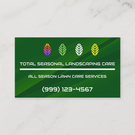 季節別造園気にの名刺 名刺 (正面)