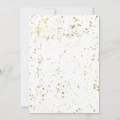 季節到来 ゴールドスパッタ モダン ホリデー フォト 招待状 (裏面)