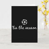 季節到来 サッカーゲームデー サッカーお母さん応援 オータム カード (黄色い花)