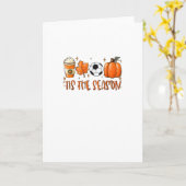 季節到来 リーフラテ オータムフットボール カード (黄色い花)