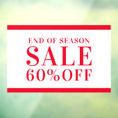 季節外れ営業店割引オフ ウィンドウサイン (シート3)