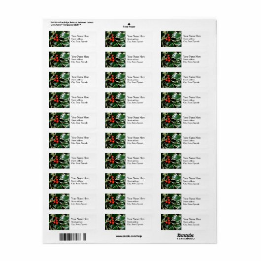 季節差出人住所ラベル ラベル (フルシート)