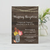 季節感あふれる秋のウェディング・レセプション招待状のみ 招待状 (スタンド正面)