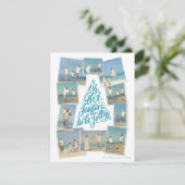 季節感たっぷりの手書きツリー写真コラージュ (スタンド正面)