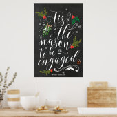 季節感満載のエンゲージメント ウィンターウェディング サイン (キッチン)