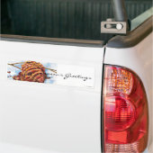 季節挨拶、季節の挨拶、www.mikan… バンパーステッカー (トラック上)